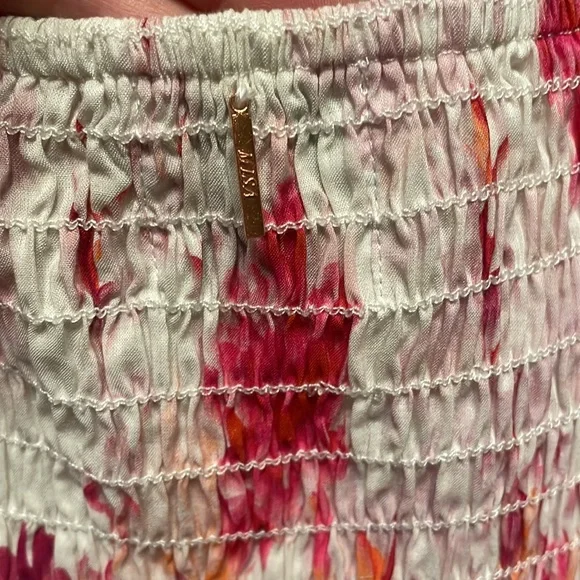 NWT Misa Los Angeles Dina Shirred Ruffle Mini Dress - Picture 10 of 12